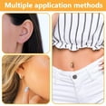 thumbnail image 7 of 6Pcs Belly Button Ring for Women Belly Rings Small Hoop Belly Button Rings Simple Reverse Navel Rings Body Belly Piercing Jewelry-Gold, 7 of 7
