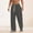 Gray(New), variant on PNTUTB Men's Lightweight Breathable Solid Color Casual Stretch Drawstring Waist Wide-Leg Pants