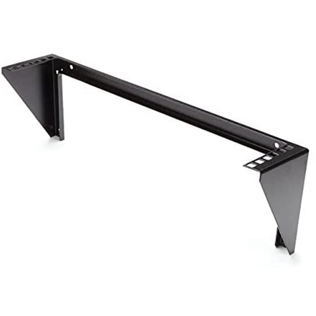 StarTech 2U 19-Inch Steel Vertical Wall Mount Equipment Rack Bracket RK219WALLV (Black)