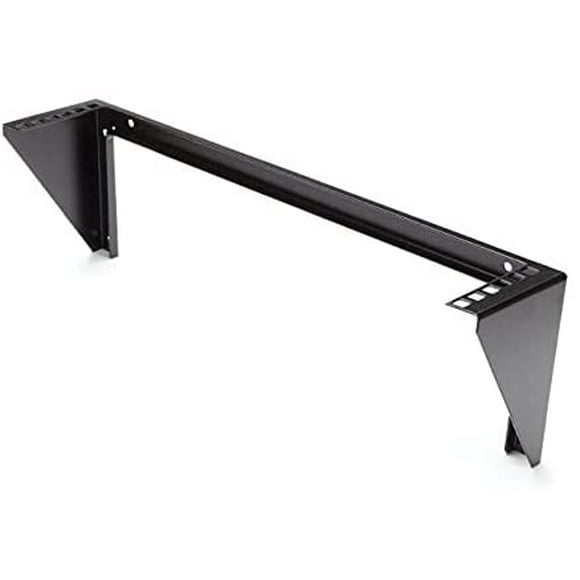 StarTech 2U 19-Inch Steel Vertical Wall Mount Equipment Rack Bracket RK219WALLV (Black)