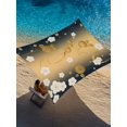 thumbnail image 2 of Sun Shade Sail 8'x10' Cherry Blossoms Rectangle Sun Shade Sails Canopy Waterproof Japanese Style Ombre Gold Floral Outdoor Sunshades Sand UV Block Cover Shades Cloth for Patio Backyard Garden Deck, 2 of 9
