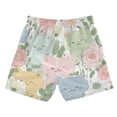 thumbnail image 2 of Kids' Beach Pants Comfortable Swim Trunks Pastel-colored Cats and Flowers Shorts for Pool Vacation and Lounge Wear 2T, 2 of 8