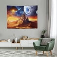 thumbnail image 2 of ONETECH  Magical World Tapestry Wizard Fairy Tale Castle Tapestries Fantasy Galaxy Tapestry Wall Hanging for Home Living Room Bedroom Decor, 2 of 7