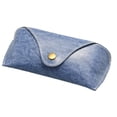thumbnail image 1 of Estuche de cuero para gafas Estuche para gafas de sol de PU resistente a la presión Organizador de gafas de sol con broches Bolsa blanda, 1 of 6