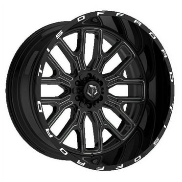 20x10 TIS 560BM Gloss Black Milled Wheel 8x170 (-19mm)
