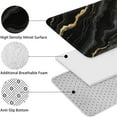 thumbnail image 5 of Black Gold Marble Pattern Bathroom Rugs Sets 3 Piece,Toilet Cover Set,Absorbent Non Slip Bathroom Mats Sets with U-Shaped Contour Rug Toilet Rug Set, 5 of 5