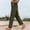 A_ Green, variant on Women's Summer High Waist Straight Long Pants, Capri Length Golf Style Full Length Athletic Trousers Beige S