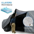 thumbnail image 4 of SUV Car Cover, Universal Car Cover Waterproof All Weather with Door Zipper Universal Fit Buick Enclave, Rainier, Chevrolet Traverse,Dodge Durango,Nitro, Ford Edge etc (YXL-lengths 188" to 206"), 4 of 9