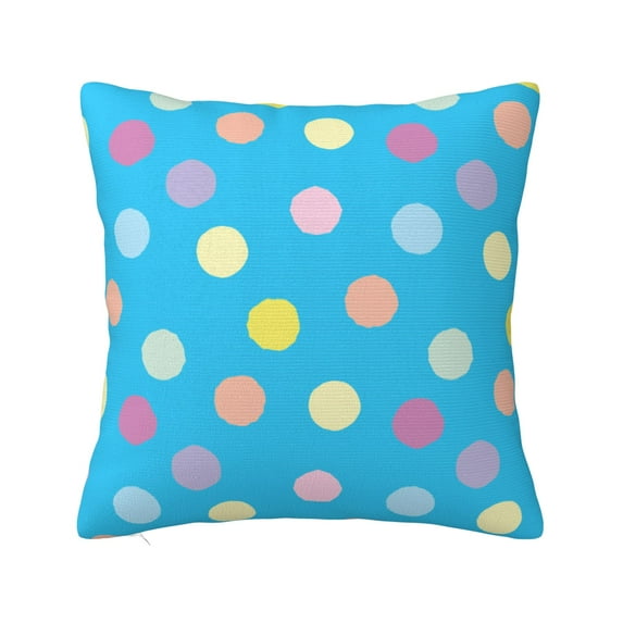 ZICANCN Vector Circles Colors Decorative Throw Pillow Covers, Bed Couch Sofa Decorative Knit Pillow Covers for Living Room Farmhouse, 16"x16"