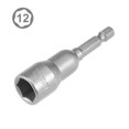 thumbnail image 2 of Unique Bargains 1/4' Quick Change Shank Cr-V 12mm Magnetic Nut Setter, 2.5' Length, 2 of 5