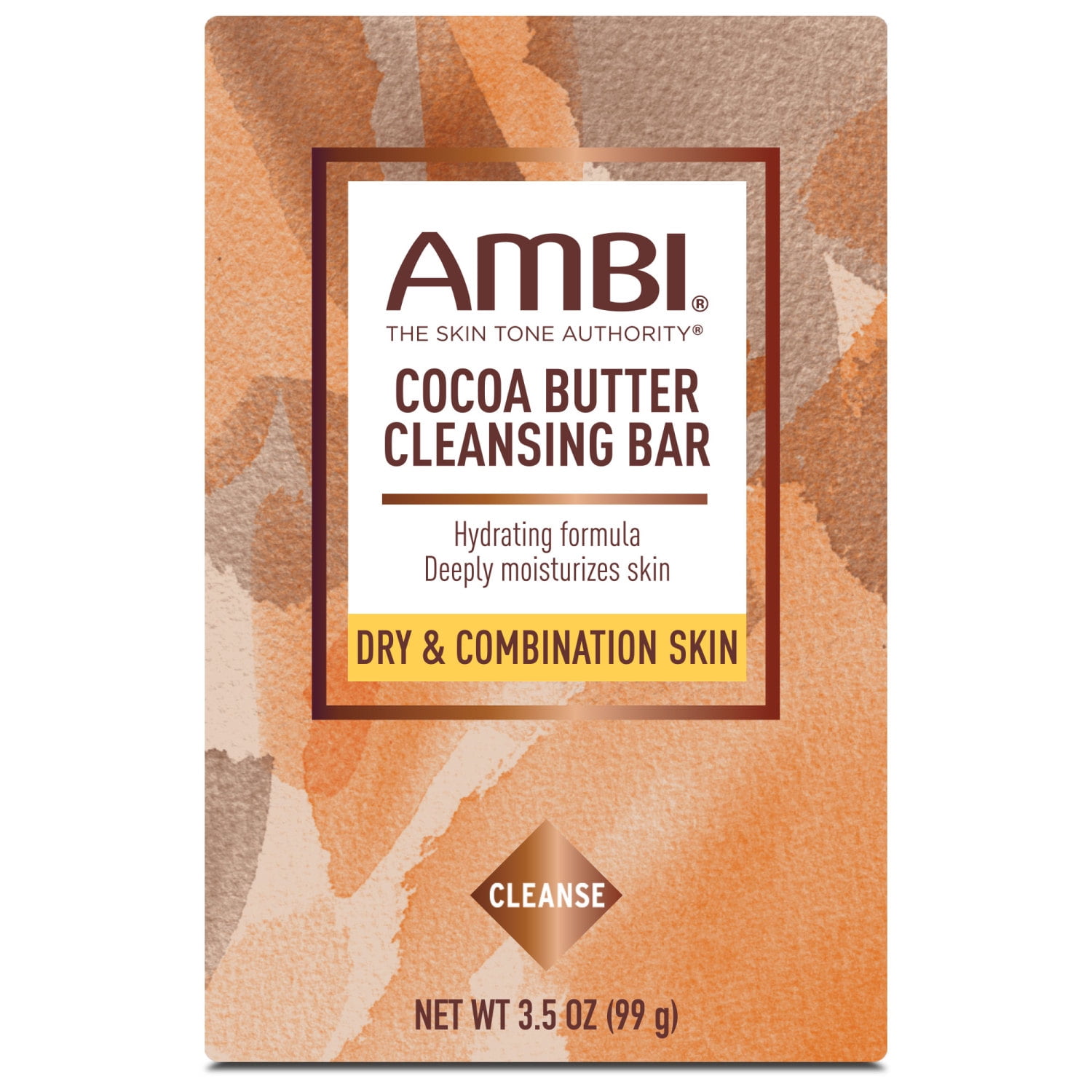 Ambi Cocoa Butter Cleansing Bar, Dry and Combination Skin, 3.5 oz