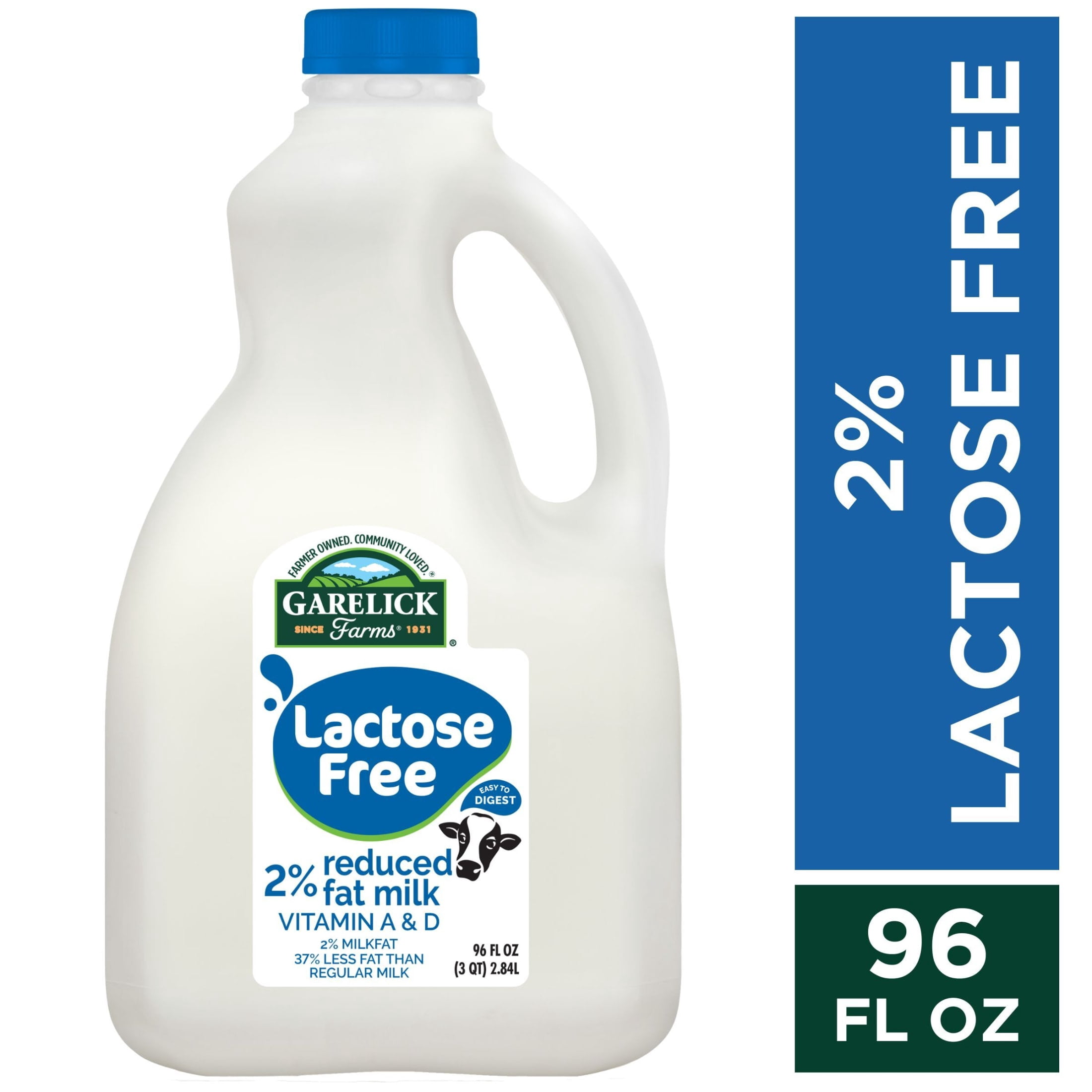 Garelick Farms Lactose Free 2% Reduced Fat Milk 96 Fl Oz Carafe