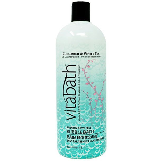 Vitabath Bubble Bath Cucumber & White Tea 33.8 fl oz