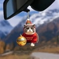 thumbnail image 4 of Adornos navideños, regalos navideños, colgante de árbol de Navidad cortado, colgante de coche plano, colgante de adorno navideño, colgante de acrílico, 4 of 5