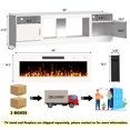 thumbnail image 3 of Waleaf Fireplace TV Stand with 36" Electric Fireplace for TVs Up to 90", 3 of 8