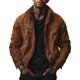 thumbnail image 2 of Ceisia Men's Zipper Closure Functional Pockets Solid Gift Color Jacket - 98%Cotton-2%Spandex for Daily & Outdoor Wear, 2 of 8