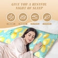 thumbnail image 4 of Lsque Yellow Lemon Body Pillow Case Cover,Ultra-Soft Microfiber Bed Pillow Cases 20x54 inches,Elegant Bedding,Breathable Durable Pillow Cover with Envelope Closure, 4 of 8