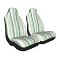 thumbnail image 3 of Car Seat Covers Are Protected From Dust And Spillage And Elastic Straps Are Easy To Install For Easy Car Suv Truck Delivery Lightgreen Stripe_18292_1 2 Pcs, 3 of 8
