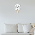 thumbnail image 4 of Reloj de pared para dormitorio, estilo nórdico, creativo, decorativo Blanco, 4 of 7