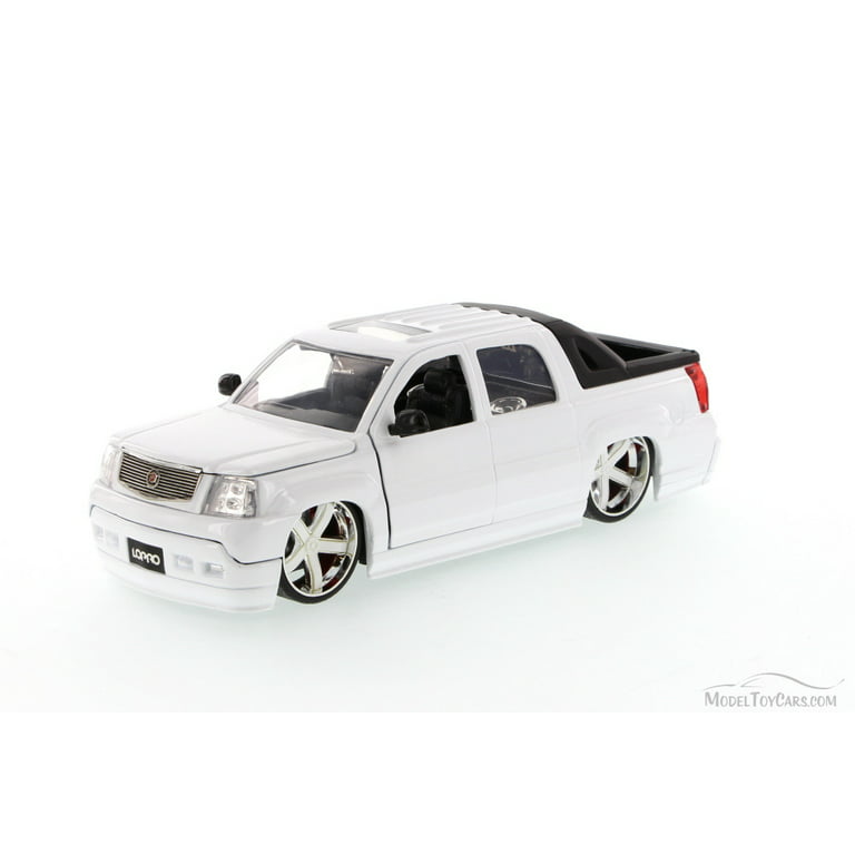 Cadillac Escalade Ext Pickup Truck, White - Jada Toys LoPro 96603 - 1/24  scale Diecast Model Toy Car (Brand New, but NOT IN BOX)