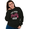 thumbnail image 5 of This Rack Fights Back Breast Cancer Women Crewneck Sweatshirt Brisco Brands S, 5 of 6