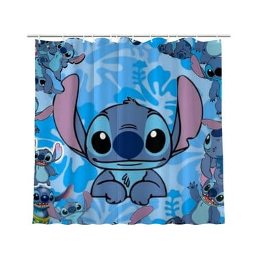Stitch Cartoon Shower Curtain Bathroom Decoration Bath Curtain Waterproof Shower Curtain Home Decor 72 × 72 inch