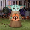 thumbnail image 2 of Gemmy Inflatable Star Wars The Child Halloween Decoration - 42 in, 2 of 3
