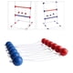 thumbnail image 3 of Juego de lanzamiento de escalera de 6 piezas, pelota de escalera, juegos de patio, reemplazo para niños y adultos Rojo y azul, 3 of 8