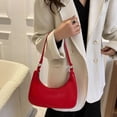 thumbnail image 3 of Bolsa Bolso pequeño para axila de charol de color sólido para mujer (rojo) JShteea Para Estrenar, 3 of 9