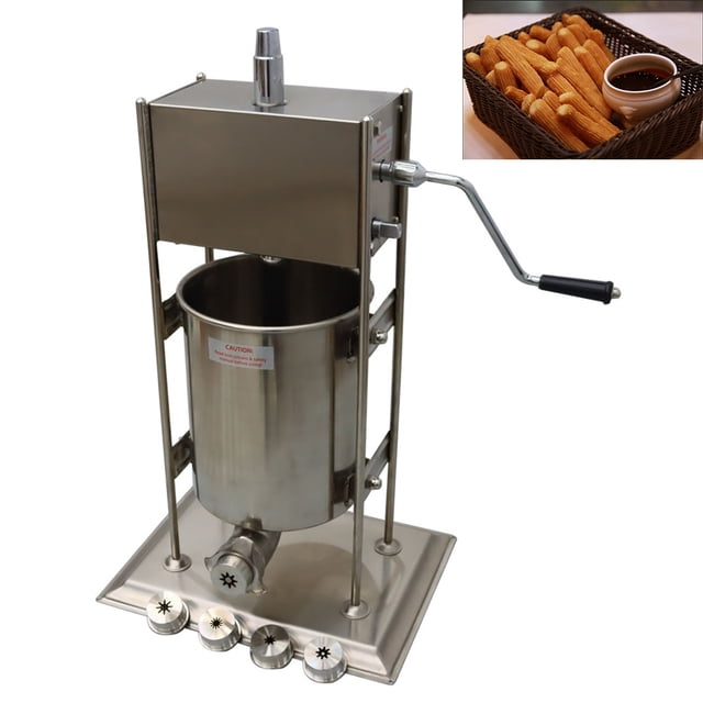 INTBUYING Machine à Churros 10 L Style Vertical Machine Alimentaire Commerciale Machine de Boulangerie Restaurant