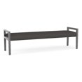 thumbnail image 1 of Pemberly Row Waiting Reception 3 Seat Bench Wood Frame in Gray, 1 of 5