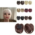 Clip in Bangs Real Human Hair Invisible Toupee Thinning Hair Extensions ...