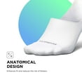 thumbnail image 6 of Feetures Elite Light Cushion Invisible Socks - Anti-Slip Sport Sock Liner with Targeted Compression - White, XL (1 Pair), 6 of 8