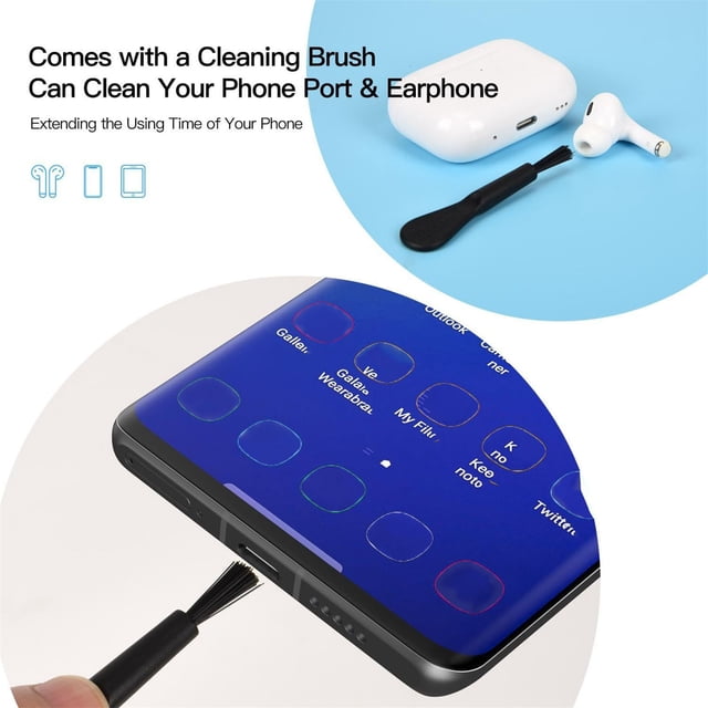Usb To Usb C,Mobile Phone Plug Set with Cover Hanging Rope and Cleaning Brush for Charging Port Protection,Usb C To Usb A