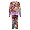 thumbnail image 4 of Hazbin Hotel Men's Hooded Jumpsuit - Zip Up One Piece Pajamas Soft Cozy Winter Warm Plush Loungewear, 4 of 8