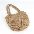 thumbnail image 5 of Women Medium Cotton Woven Shoulder Bag Top-handle Bag Tote, 5 of 8