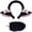 black, variant on Slccxzc Plush Sheep Ears Shape Headband and Tail Set Animal Theme Party Accessory Adults