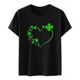 thumbnail image 4 of Women's St Patrick's Day T-Shirt Short Sleeve Casual Summer Tops Cute Tees for Saint Patricks Day Crewneck Lucky Irish Shamrock Graphic Tees Tops Green Clover Irish Gift Top St Paddy's Day Tops, 4 of 4