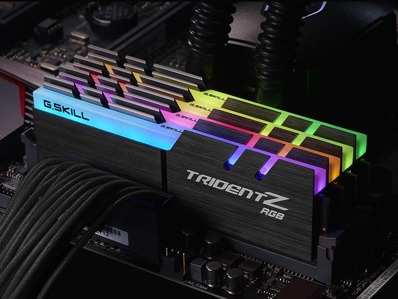 G.Skill Trident Z RGB DDR4-3200 8GB×4 G.SKILL TridentZ RGB Series 32GB (4 x 8GB) 288-Pin PC RAM DDR4