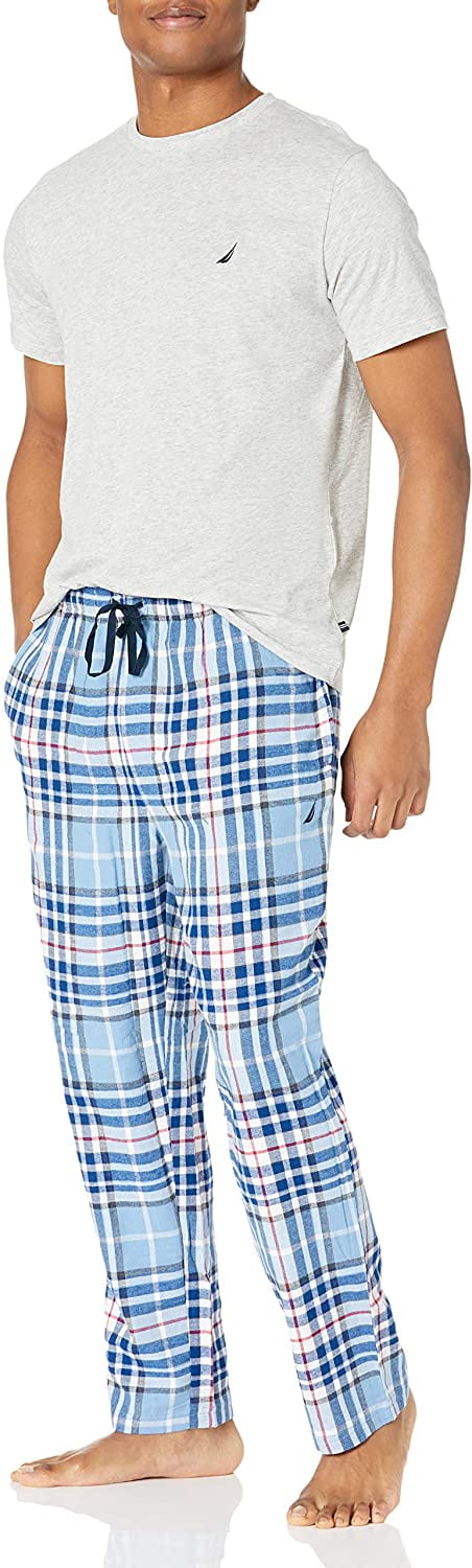 Nautica Men's Jaspe Banded Sleep Pant Lounge Pants Grey Heather Extra Large 