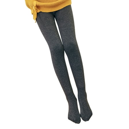 

Children s Winter Fleece Thickened Dance Socks Dance Socks Warm One-Piece Pants Dark Grey Footed-XL