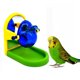 thumbnail image 3 of Loro para pájaros en busca de Dispensador de juguetes Comederos para entrenamiento - 5.7x8x8cm Los 5.7x8x8cm Sunnimix Alimentador de forrajeo de aves, 3 of 8
