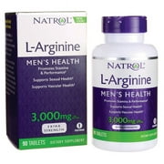 Natrol L-Arginine Tablets, 3000 Mg, 90 Ct