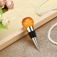 thumbnail image 4 of WIFKLSIIPG Diamond Stainless Steel Champagne Stopper Sparkling Bottle Plug Sea(Orange), 4 of 4