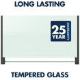 thumbnail image 4 of Quartet® Evoque™ Magnetic Unframed Glass Marker Whiteboard, 85" x 48", White/Black, 4 of 8
