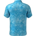 thumbnail image 2 of PGA Tour Golf Juniors Boys Natures Marble Print Polo Blue Danube/Blue Topaz Small, 2 of 2