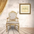 thumbnail image 3 of Cary 28x26 Gold Ornate Wood Framed with Double Matting Museum Art Print Titled - Mercator Projection - Cary 1801, 3 of 4