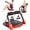 Red, variant on Ab Machine Ab Workout Equipment Sit Up Machine & Exercise Equipment Ab Crunch Machine for Workout Ab Core Trainer Machine for Gym with Resistance Bands