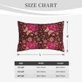 thumbnail image 4 of Fuzoiu Golden Snowflakes And And Butterflies Print Fuzzy Pillowcases, Super Soft Pillow Case Cover with Zipper for Bedroom, Sofa, Couch,Cozy Pillow Shams for All Seasons-20"x30", 4 of 6