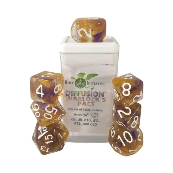 Role 4 Initiative R4I Dice w/ Archd4: Diffusion - Warlocks Pact w/ White (7)